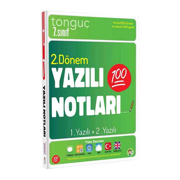 Tonguç 7. Sınıf Yazılı Notları 2. Dönem 1. Yazılı +