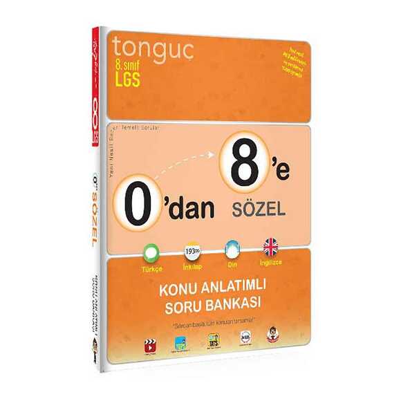 Tonguç 8. Sınıf 0’dan 8’e Sözel Konu Anlatımlı Soru Bankası
