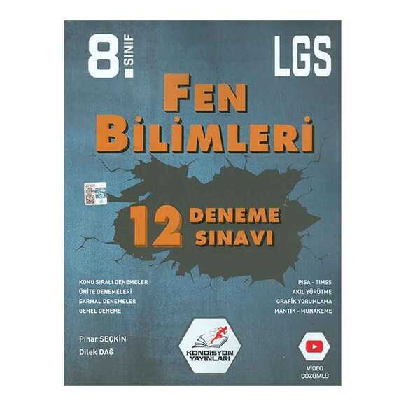 Tonguç 8. Sınıf LGS Fen Bilimleri 12’li Deneme Sınavı Kondisyon Yayınları