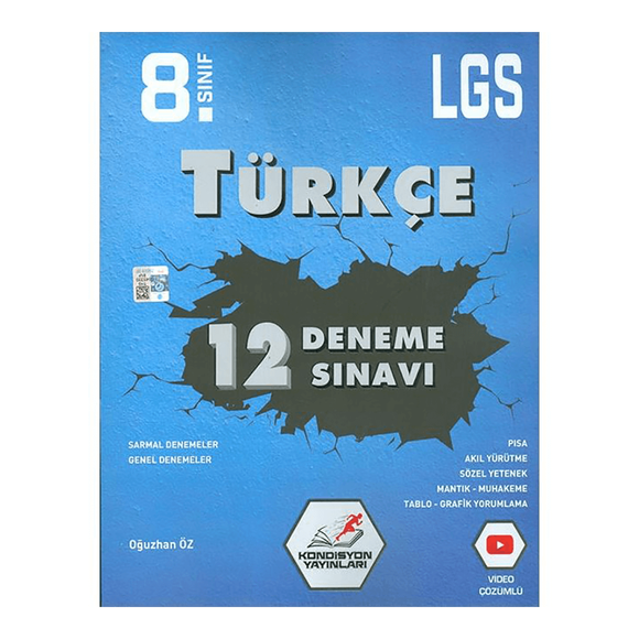 Tonguç 8. Sınıf LGS Türkçe 12’li Deneme Sınavı Kondisyon Yayınları