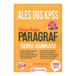 Tonguç KPSS ALES DGS Paragraf Soru Bankası Veri Yayınları - Thumbnail