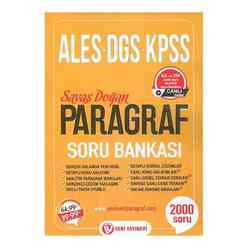 Tonguç KPSS ALES DGS Paragraf Soru Bankası Veri Yayınları - Thumbnail