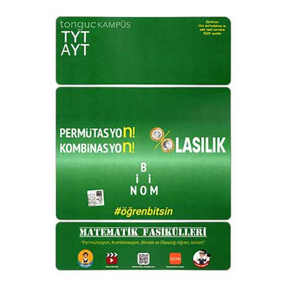 Tonguç TYT-AYT Matematik Fasikülleri-Permütasyon, Kombinasyon, Olasılık, Binom, Veri 350447