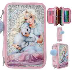 Top Model - Top Model 3 Katlı Dolu Kalem Kutu Ice