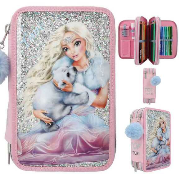 Top Model 3 Katlı Dolu Kalem Kutu Ice