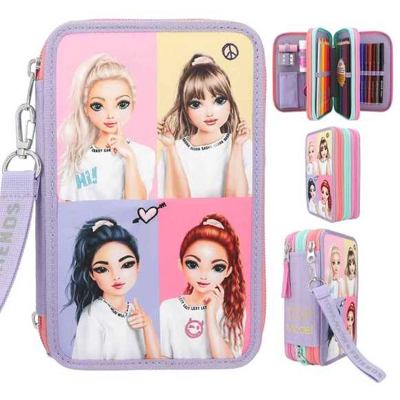 Top Model 3 Katlı Dolu Kalem Kutu Selfy 412591