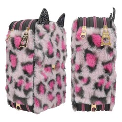Top Model 3 Katlı Dolu Kalem Kutusu Peluş Rebel Kitty 413020 - Thumbnail