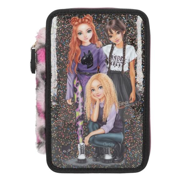 Top Model 3 Katlı Dolu Kalem Kutusu Rebel Kitty - Thalia 413017