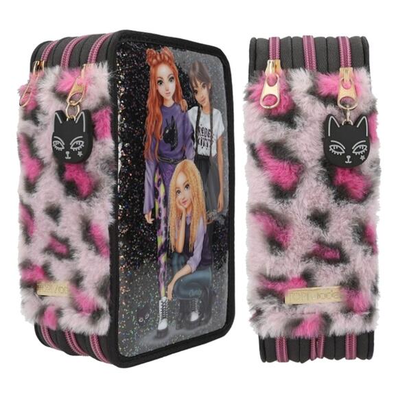 Top Model 3 Katlı Dolu Kalem Kutusu Rebel Kitty - Thalia 413017