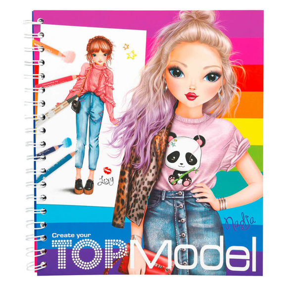 Top Model Tasarım Boyama Kitabı 5028