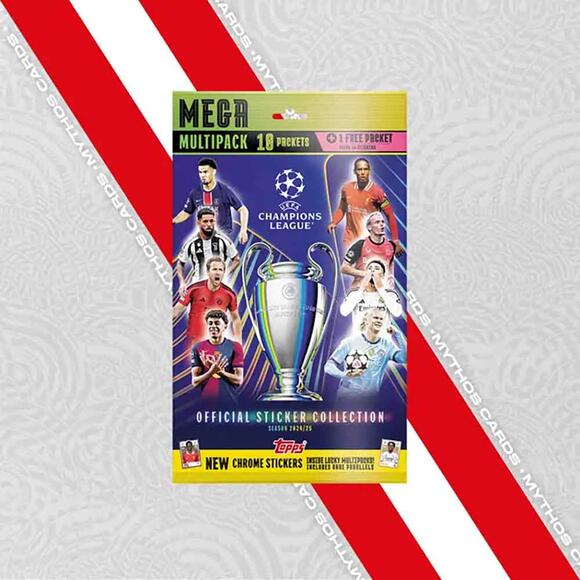 Topps 2025 UEFA Şampiyonlar Ligi Sticker - Mega Multipack