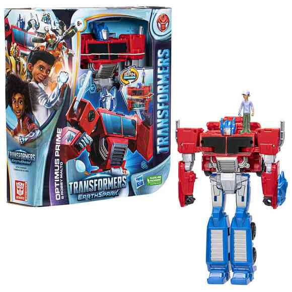 Transformers Earthspark Spinchanger Optimus Prime F7663