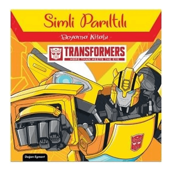 Transformers Simli Parıltılı Boyama Kitabı
