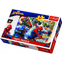 Trefl - Trefl Brave Spiderman 60 Parça Puzzle 17311
