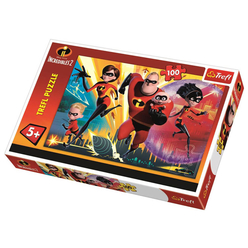 Trefl - Trefl Puzzle İncredibles 2 Puzzle 100 Parça