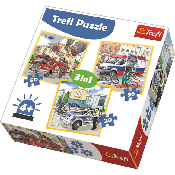 Trefl Puzzle Intervention 3’lü 20+36+50 Parça 34836