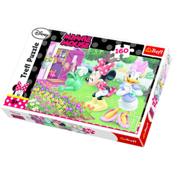 Trefl - Trefl Minie Mouse Çiçek Bakımı 160 Parça Puzzle 15328