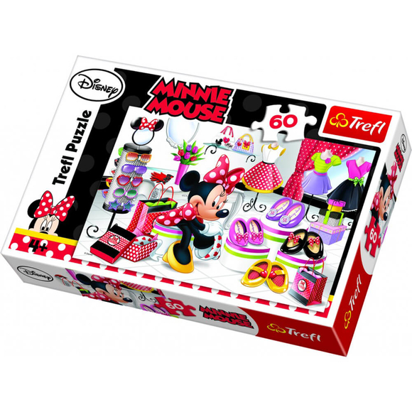 Trefl Minnie Alışverişte 60 Parça Puzzle 17225