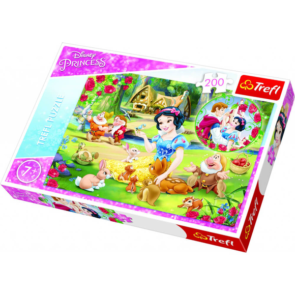 Trefl Pamuk Prenses ve Yedi Cüceler 200 Parça Puzzle 13204