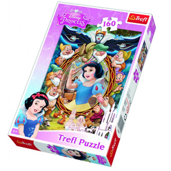 Trefl - Trefl Pamuk Prenses ve Yedicüceler 160 Parça Puzzle 15299