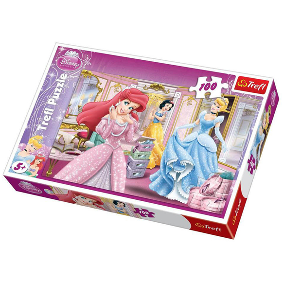 Trefl Prensesler Gala İçin Hazırlanıyor 100 Parça Puzzle 16186