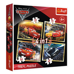 Trefl Puzzle Cars 3 Ready To Race 4’lü 35+48+54+70 Parça 34276 - Thumbnail