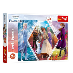 Trefl - Trefl Puzzle Frozen 2 Sisters in Frozen 200 Parça