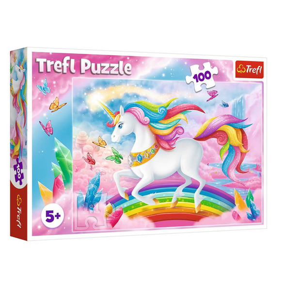Trefl Puzzle Into The Crystal World Of Unicorns 100 Parça 16364