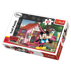Trefl - Trefl Puzzle Mickey And Minnie In The Garden 60 Parça 17285