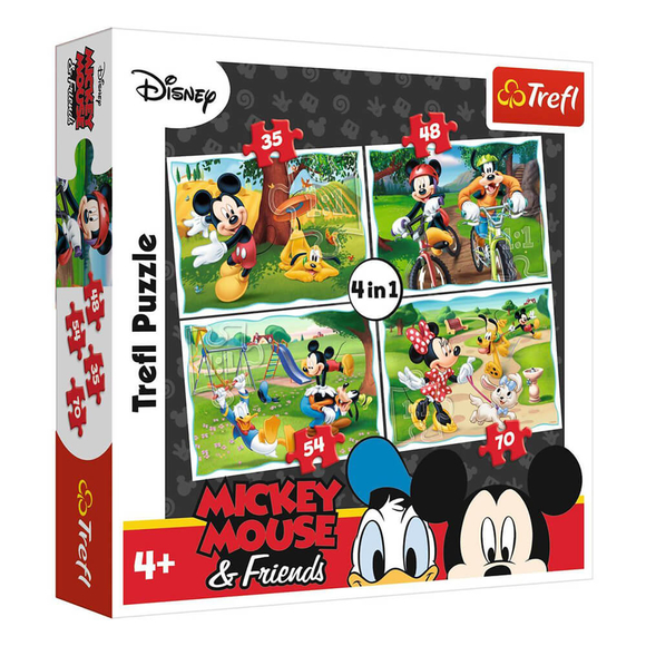 Trefl Puzzle Mickey Mouse & Friends 4’lü 35+48+54+70 Parça 34261