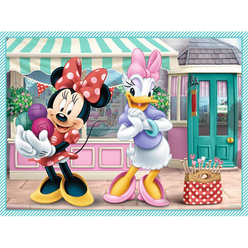 Trefl - Trefl Puzzle Minnie’s Hobby 2’li 30+48 Parça ve 1 Adet Hafıza Oyunu 90605