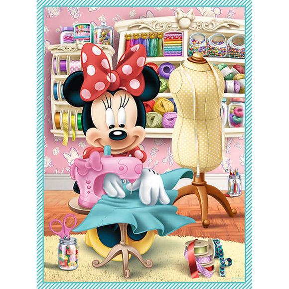 Trefl Puzzle Minnie’s Hobby 2’li 30+48 Parça ve 1 Adet Hafıza Oyunu 90605