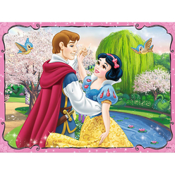Trefl - Trefl Puzzle Snow White In Love 2’li 30+48 Parça ve 1 adet Hafıza Oyunu 90603