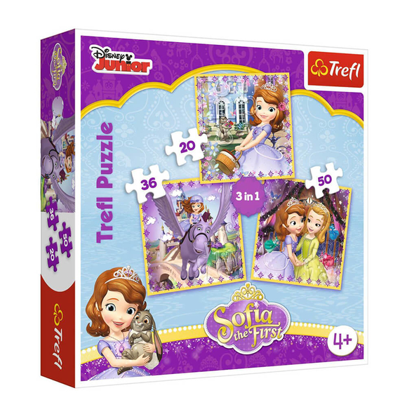 Trefl Puzzle Sofia And Her Friends 3’lü 20+36+50 Parça 34814