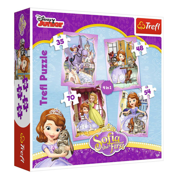 Trefl Puzzle Sofia The First 4’lü 35+48+54+70 Parça 34247