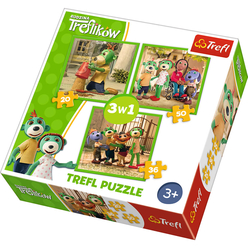 Trefl - Trefl Treflik’s Fun 3’lü Puzzle Seti 34838