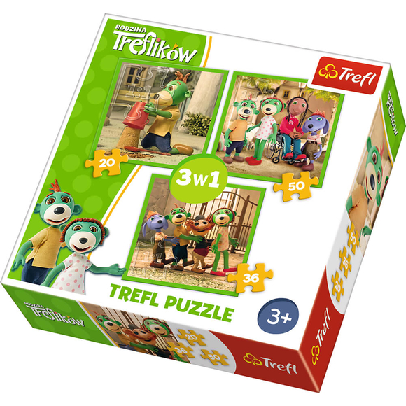 Trefl Treflik’s Fun 3’lü Puzzle Seti 34838