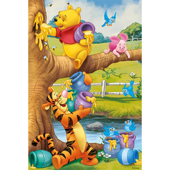 Trefl Winnie The Pooh ve Arkadaşları Bal Hasadı 60 Parça Puzzle 17264 - Thumbnail