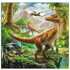 Trefl World Of Dinosaur 3’lü Puzzle Seti 34837 - Thumbnail