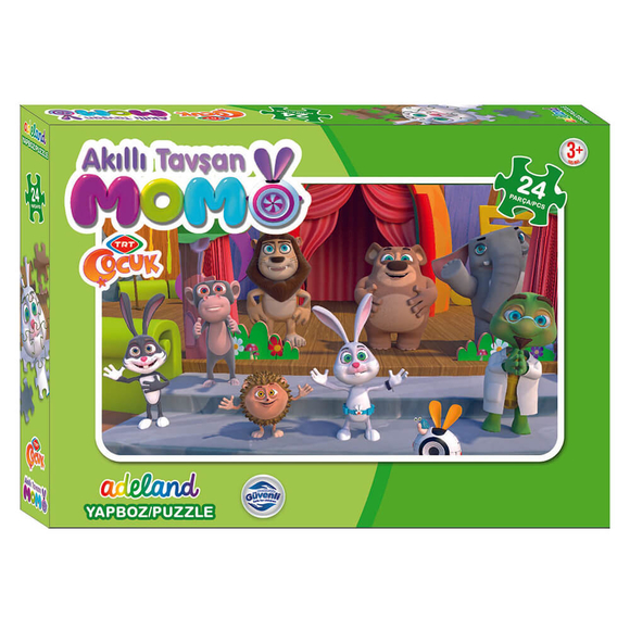 Trt Tavşan Momo Kutulu 24 Parça Puzzle 12690