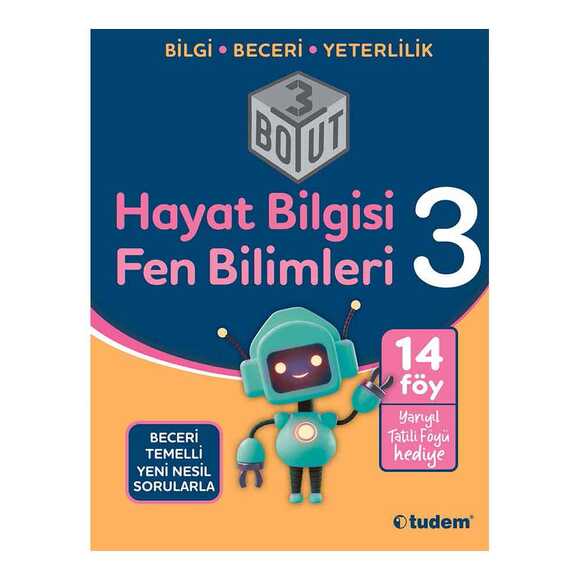 Tudem 3.Sınıf Hayat Bilg.+ Fen Bilimleri 3 Boyut