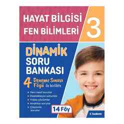 Tudem 3.Sınıf Hayat Bilg.+ Fen Bilm.Dinamik Soru Bankası - Thumbnail