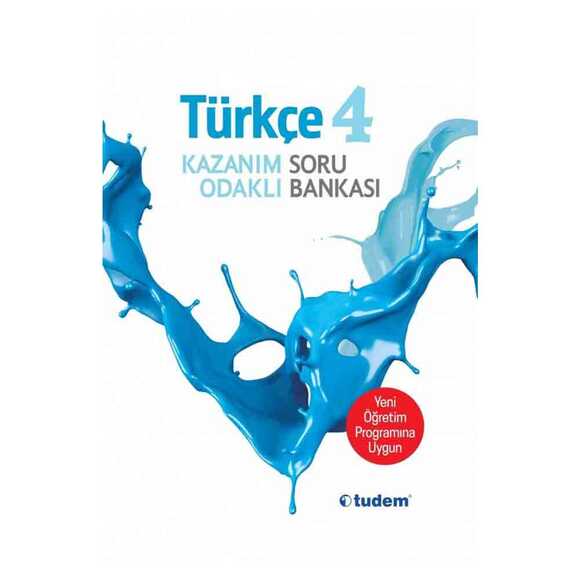 Tudem 4. Sınıf Türkçe Kazanım Odaklı Soru Bankası
