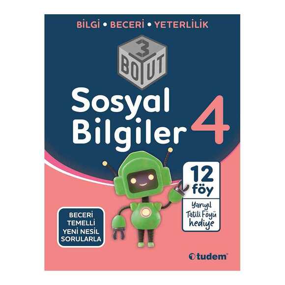 Tudem 4.Sınıf Sosyal Bilgiler 3 Boyut