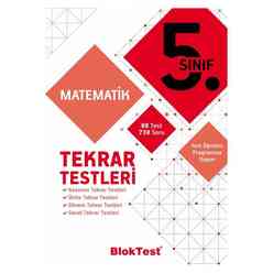 Tudem 5. Sınıf Bloktest Matematik Tekrar Testleri - Thumbnail