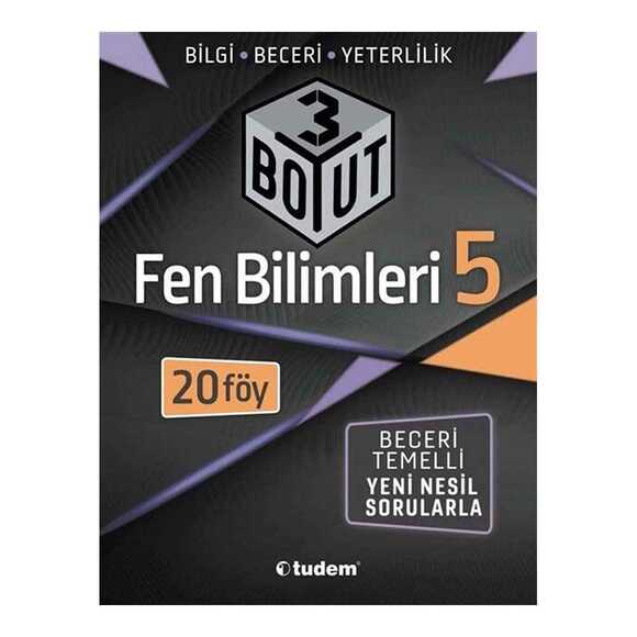 Tudem 5. Sınıf Fen Bilimleri 20 Föy 3 Boyut Serisi
