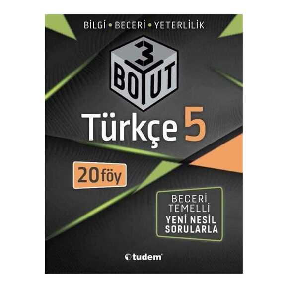 Tudem 5. Sınıf Türkçe 20 Föy 3 Boyut Serisi