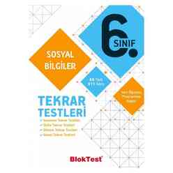 Tudem 6. Sınıf Bloktest Sosyal Bil. Tekrar Testleri - Thumbnail