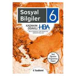 Tudem 6. Sınıf Sosyal Bilgiler Kazanım Odaklı Hba - Thumbnail