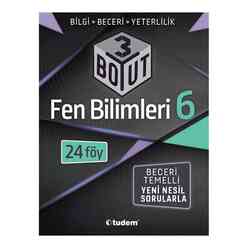 Tudem 6.Sınıf Fen Bilimleri 3 BOYUT - Thumbnail
